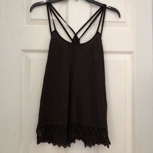 AMERICAN EAGLE BLACK LACE TANK